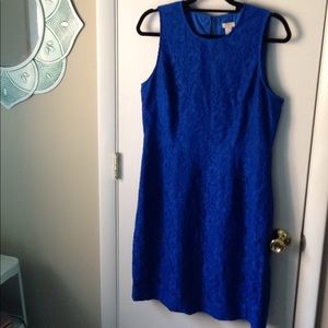 J. Crew Cobalt Blue Lace Dress